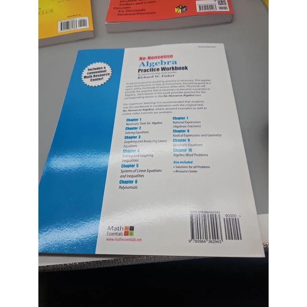 No-Nonsense Algebra: Part of the Mastering Essential Math Essential Algebra X 3